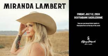 Miranda! The amazingly talented singer, songwriter and guitarist will be hitting Calgary like the thunder Friday July 12th! A triple Grammy winner!! Can’t wait to see this one!